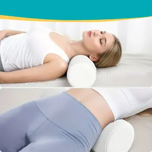 Ergonomic Round Neck Support Pillow, Removable and Washable for Comfort, Supports Head Neck Back and Legs, Ideal for Sleep