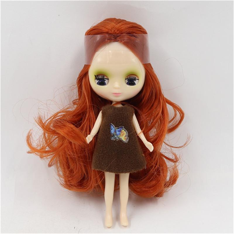 DBS blyth mini doll 10CM BJD normal body doll cute girls gift anime toy random dress