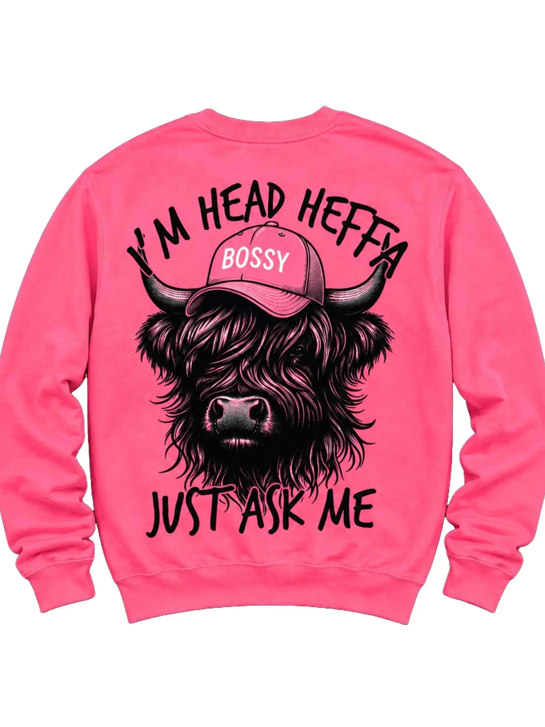 Head Heffa "Just Ask Me" Graphic Sweatshirt