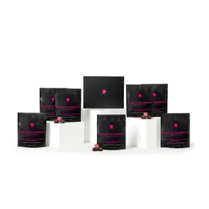 ISSEI Dark Chocolate Covered Strawberry Mochi Gummies 4 oz 8-Pack Award-Winning Rich Chocolate & Soft Chewy Mochi Treat