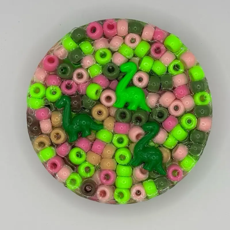 Jurassic Bloom Remeltable Picky Pad with Reusable Tray for Anxiety ADHD Skin Picking Soft Soothing Texture Microwavable Unisex Fidget Fun Stress Relief Sculptures fidgit toys cute