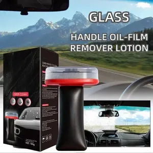 Automotive Handheld Oil Film Remover Cream, Glass Decontamination Without Traces, Window Oil Film Cleaning, Fast Cleaning, Compact & Easy to Carry, Car Windshield Cleaner, 100g Degreaser Cleaner