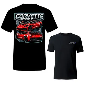 ZR1 Supercar Racing Sport T-shirt, American Muscle Car Graphic Tee, High Performance Track Car Shirt, Street Racing T-Shirt, Red Supercar Back Print Tee, Motorsport Apparel, Car Enthusiast Gift Idea, TikTok Trending Racing T-shirt US Style