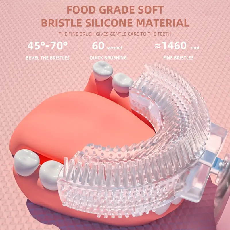 Product Introduction of Baby Toothbrush Non - Manual |U-shaped |2 - 14 Years, Soft Bristles, BPA Free | 2 - 4 Pack #dealsforyoudays 8