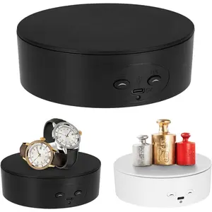 Motorized Rotating Display Stand, 5in/11lbs Load, 360? Rotating Platform for  Watch  Models Cake, Electric Spinning Display Stand for Live Show, Products Video shoot