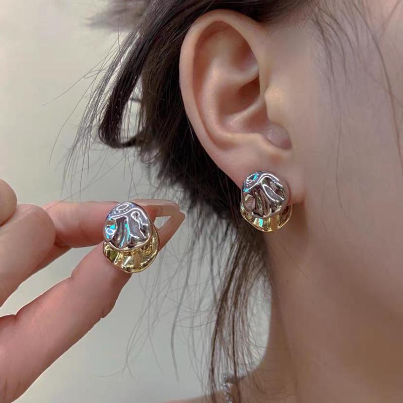 G Golixelle Women's Hypoallergenic Pierced Magnetic Snapon Layered Stud Earrings - Non-Oxidizing Female Fashion Jewelry, Casual Comfortable Daily Stack with Mix Gold Studs & Hoops, Birthday Gift for Girlfriends