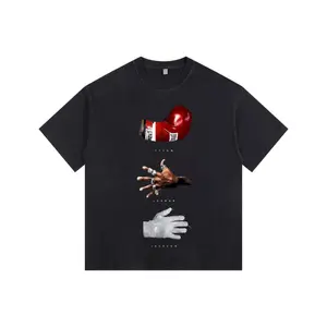 Vintage Washed Sports Legends "Tyson Jordan Jackson" Graphic T-Shirt, Oversized Retro Iconic Hands Streetwear Tee, Acid Wash Greatest Athletes & King of Pop Cotton Top, Edgy Grunge Aesthetic Casual Shirt, Unisex 90s Legend Outfit For Men Women
