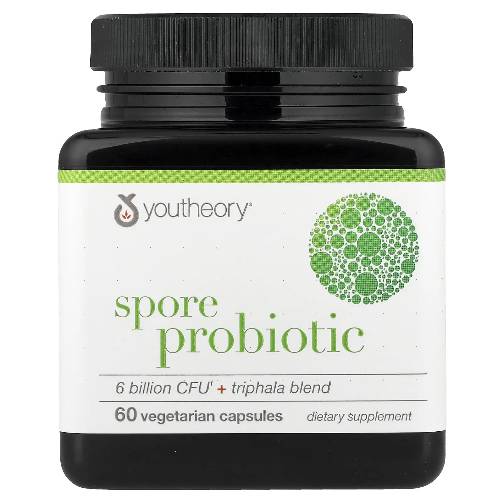 Youtheory Spore Probiotic + Triphala Blend, 60 Vegetarian Capsules
