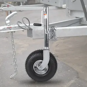 Trailer Jack with Wheel 2000 lbs Capacity Heavy Duty Swivel Boat Trailer Jack 11in Vertical Load Heavy-Duty Bolt-Fixed Swivel Tongue Jacks Fit for RVs Boats