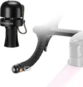 ROCKBROS Bike Bell Copper Alloy Bicycle Bell Road Bike Bells for Adults with 100dB Lound Sound and Fit for 0.87in/22.2 mm Bicycle End Plug