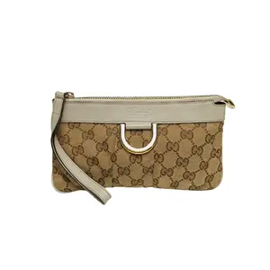 Pre-owned GUCCI 【Dina】GUCCI Monogram Canvas Clutch Bag Monogram Canvas