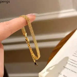 New Italian Light Luxury Milanese Strap Bracelet Retro Simple Niche Design Ribbon