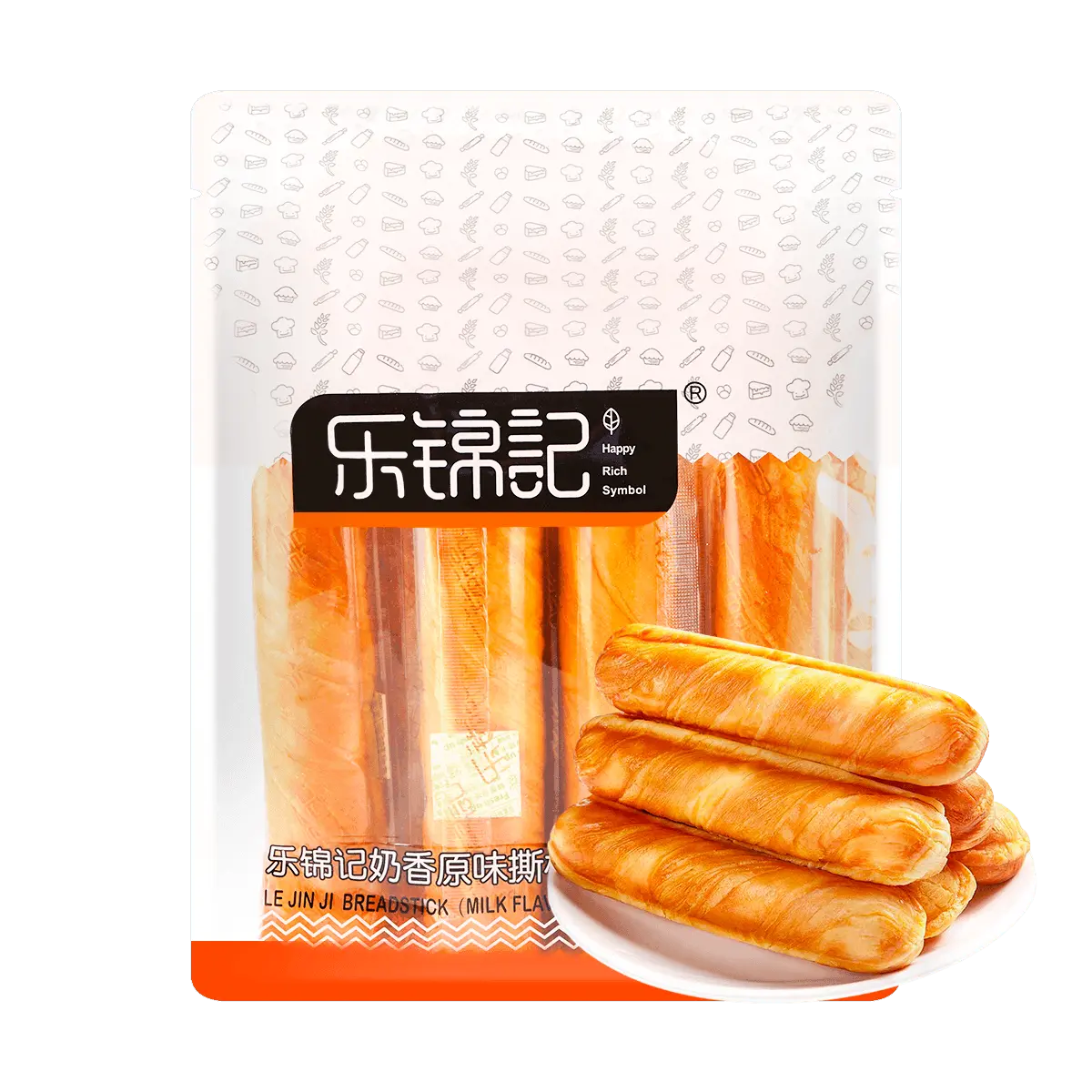 LEJINJI Milky Breadsticks – 13.4oz | Soft Sweet Bread, Chinese Pastry Snack, Breakfast Treat