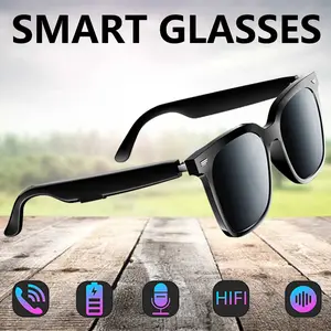 Wireless Bluetooth Glasses Earbuds, Stereo Headset Sunglasses, Newest Audio Glasses for holiday Festival and everyday