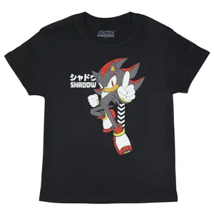 Sonic The Hedgehog T-Shirt Boy's Shadow Short Sleeve Graphic Print Tee