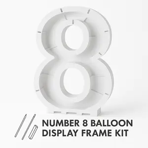Number 8 Balloon Display Frame Kit