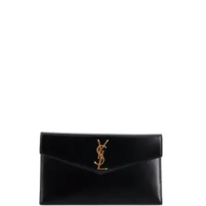 Pre-owned Yves Saint Laurent Leather Clutches & Wristlets Saint Laurent Uptown Pouch by Rebag