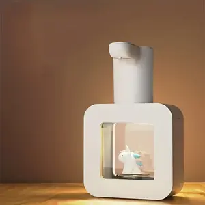 Automatic Foam Soap Dispenser - Cute Kids Touchless Unicorn Hand Soap Dispenser, Wall Mount USB Rechargeable, 13.5oz/ 400ml For Bathroom Countertop, Kitchen, Office, Hotel, Preschool