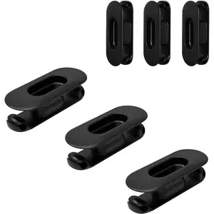 6 Pack Cord Organizer for Kitchen Appliances - Upgraded Stackable  Adhesive  Management Wrap Holder for Mixer, Blender, Air Fryer,  Cooker, Coffee Maker (Black)