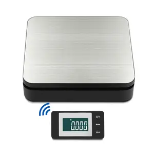 Wireless Postal Scale Digital Shipping Postage Scale with Tare and LCD Dispaly,110lb/0.1oz 50kg/2g Shipping Scale for Packages,4 Weighing Modes Mail Scale Includes AC Adapter and AAA,Postal Scale for Packages Small Business