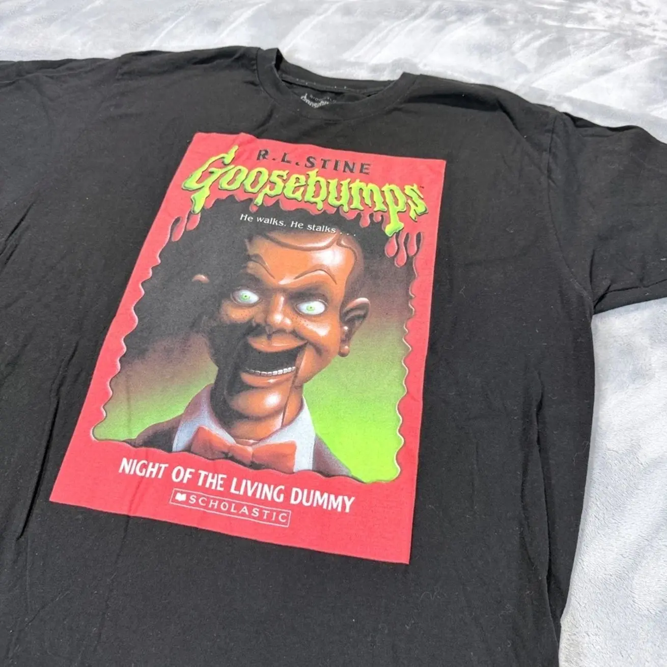 Bioworld Goosebumps Night of the Living Dummy Slappy Graphic T-Shirt Mens Large 2