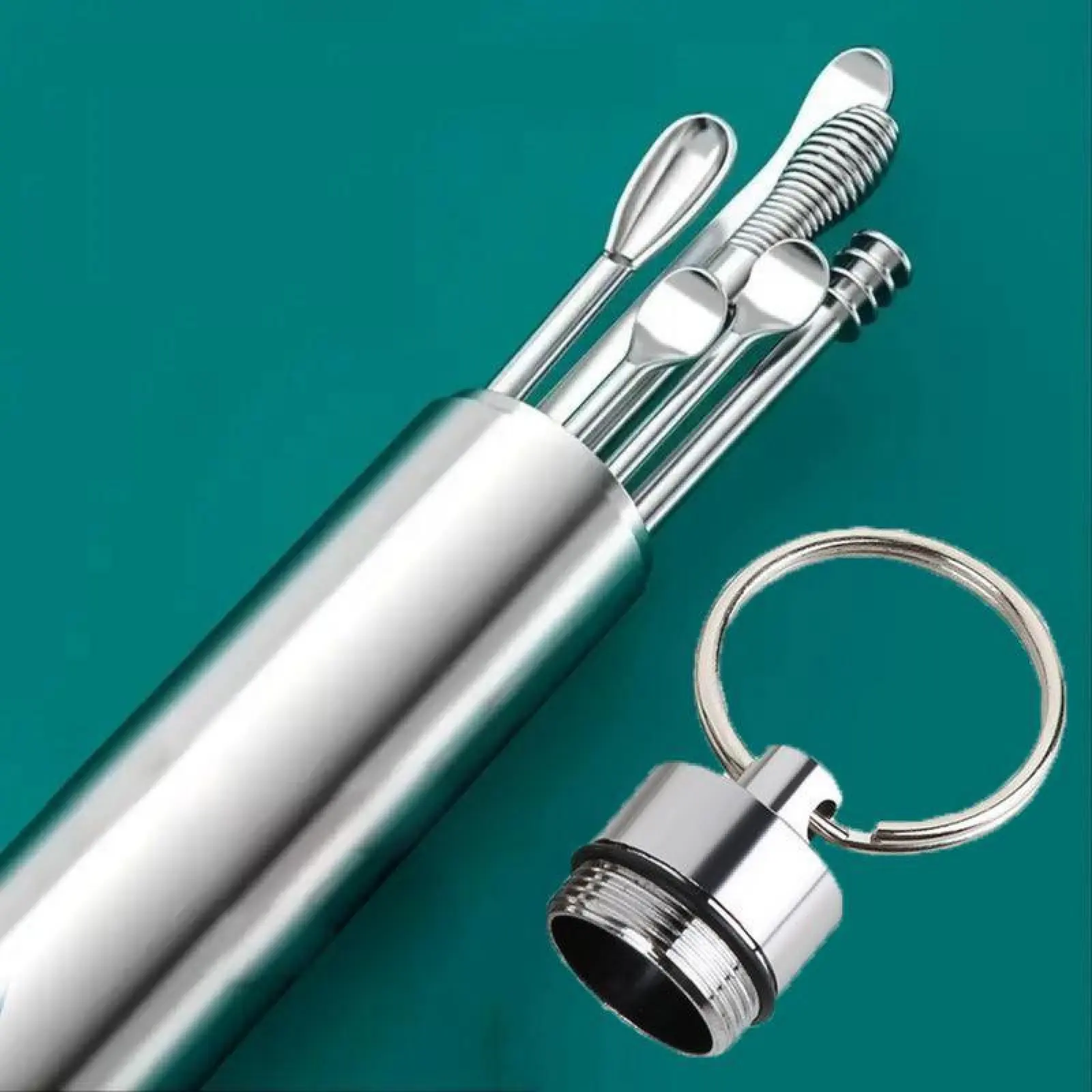 6 Counts/Set Ear Wax Removal Tool Set with Storage Tube,Ear Cleaning Kit Ear Spoons Ear Picks Curette,Ear Wax Remover Tool, Earwax Cleaning Supplies.