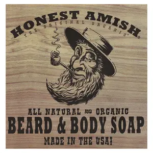 Honest Amish Original Beard & Body Bar Soap, 1 Bar
