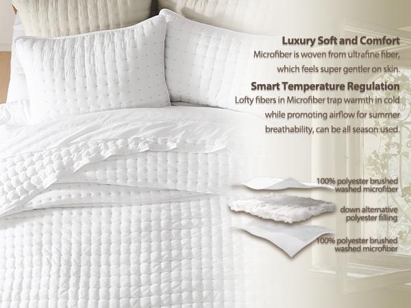【Back to School】WDCOZY Cross-Stitch Design Quilt Bedding Set – California King/King/Queen/Twin, 2 Pillow Shams, Lightweight Soft Bedspread/Coverlet, All-Season Summer Luxury，Bedspread Summer,back to school,back to school shopping,home decor