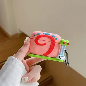 1 piece of Gary the Snail earphone case,Cute wireless Bluetooth earphone case, drop resistant, durable and stylish accessory, Audio, suitable for AirPods pro3/1/2/3/4/pro/pro2(Different models may have different shapes)