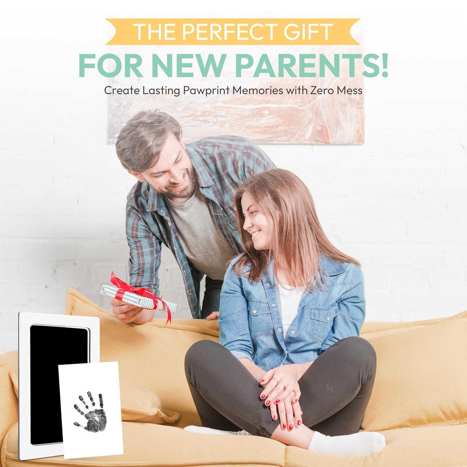 Pet inkpad set, quick-drying, commemorative gift, black, safe material, quick-drying, easy to use (black)