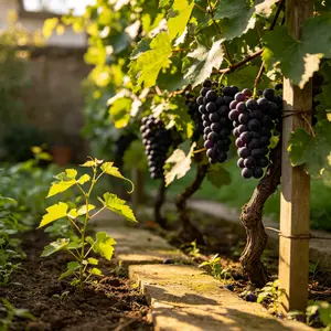 （QD#ZR）Healthy Kyoho Grape Vine Seedling for Indoor and Outdoor Gardening, Ideal for Backyard, Container, or Patio, Easy-to-Care Table Grape Plant