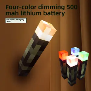 Decorative lamp torch night light game accessory torch toy model ambiance decorative lamp birthday gift