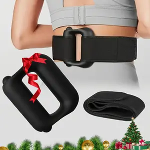 New Magic Ring Mini Massage Gun Myofascial Roller, Muscle Relaxation Vibration Machine, Ergonomic Design, Elastic Waistband, Daily Home Fitness Use