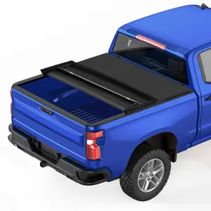 Soft Tri-Fold Truck Bed Tonneau Cover for Chevrolet Silverado & Auto Manufacturer Truck Sierra 1500 New Body 2019-2025 – 5.8FT Fleetside – Weatherproof All-Weather Protection – Durable Material – Easy Installation