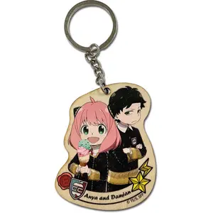 Spy X Family - Anya And Damian Wooden Keychain