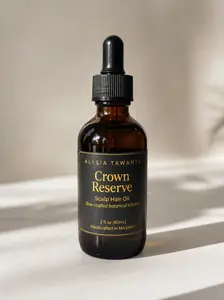 Crown Reserve Scalp Oil | 12-Herb Botanical Blend for Dry Scalp Care | Lightweight Oil | 2 oz