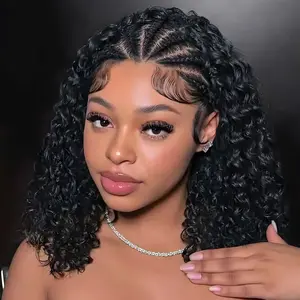 [Clearance Sale] Wiggins Hair Stylist Wig Pre Braided Deep Wave 13x4 Lace Front Wig Braided Lace Frontal Wigs Human Hair