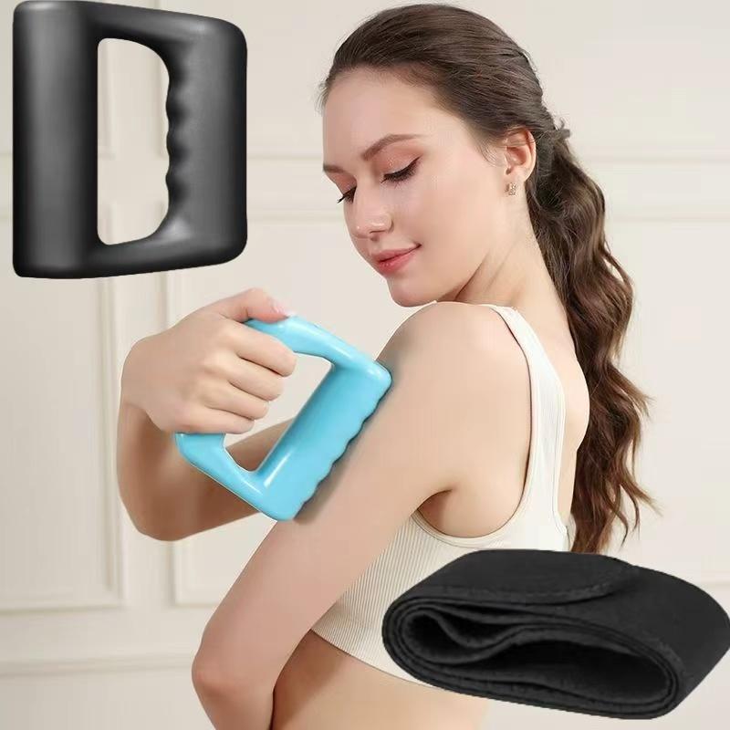 New Magic Ring Mini Massage Gun Myofascial Roller, Muscle Relaxation Vibration Machine, Ergonomic Design, Elastic Waistband, Home Fitness Use massage  gun  factory Perfect Present for Man/Woman/Family, Christmas Gift