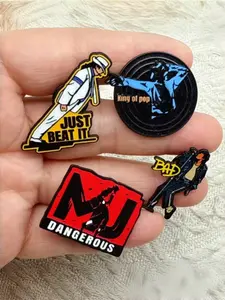 Michael Jackson Metal Badge Pin, Fashion Accessory for Bags & Clothing, Unique Design Brooch for Fans, Perfect Gift Idea