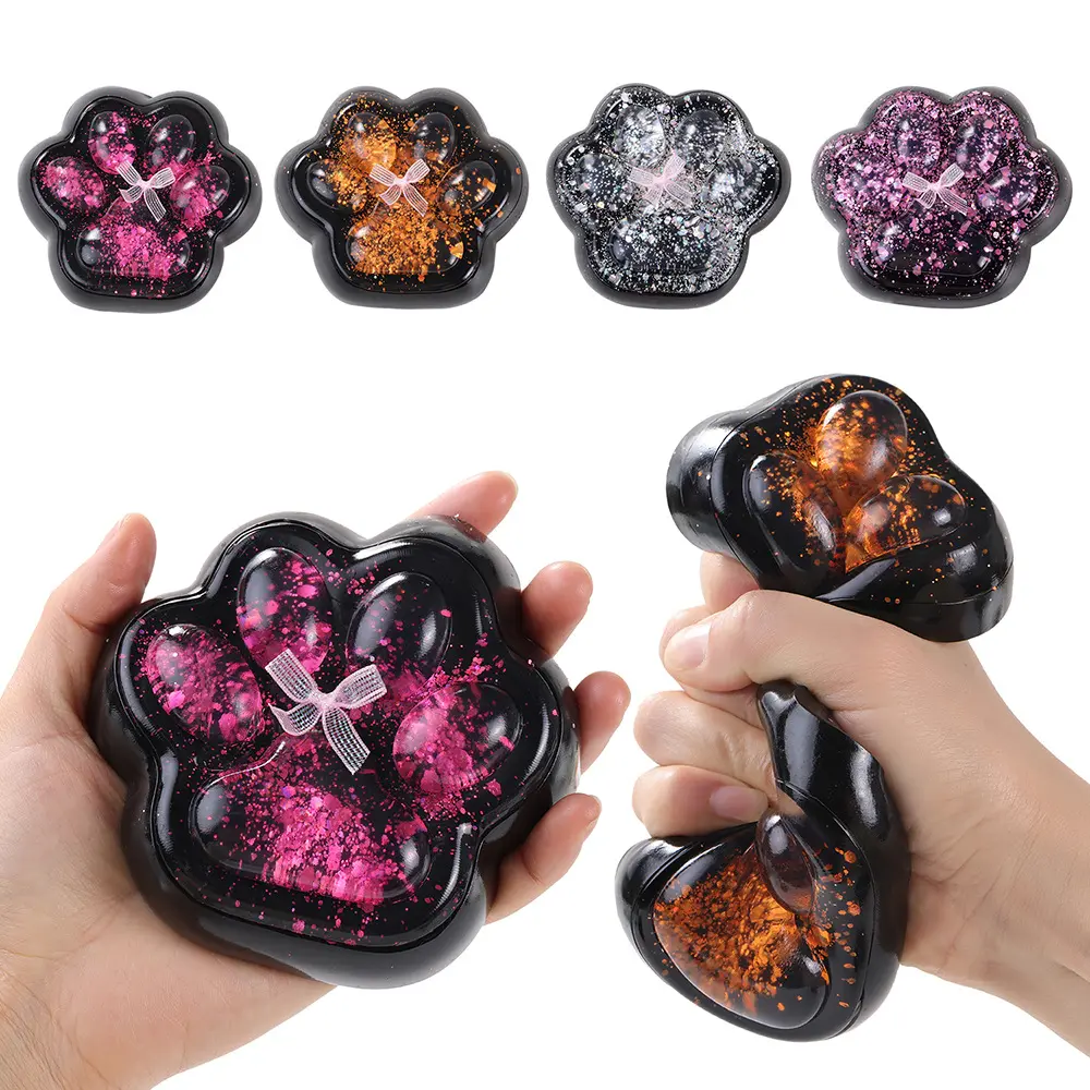 Clear Cat Paw Squeeze Toy🐾 For Kids & Adults – Cute Stress Relief Squishy!