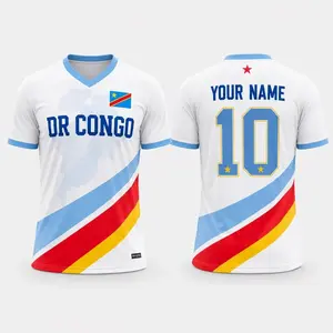 DR Congo Soccer Jersey Shirt, Personalized Congo Football Jersey, Custom Name Number DRC Shirt, Congolese Soccer Fan Gift, Congo Team Jersey TWM