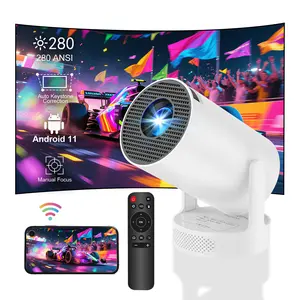 Velec 2025 Upgraded Projector Dual WiFi System 720P Native 4K Video Portable Home Theater Indoor Outdoor Use Android 11 Hifi Speaker