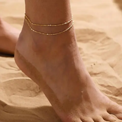Women's Elegant Minimalist Anklet, Exquisite Trendy Anklet Jewelry, Chic Versatile Ankle Bracelet, Perfect Gift for Girlfriend, Elegant Fashion Accessories, Fashionable Accessory