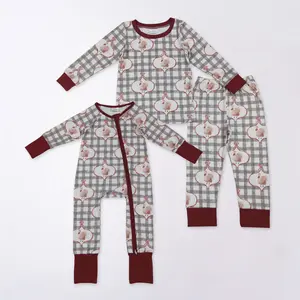 Thanksgiving Turkey Plaid Baby Pajama sleepewear