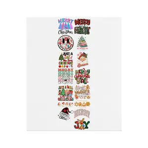15 PCS Christmas DTF Transfer Gang Sheet – Various Christmas Prints Ready to Press