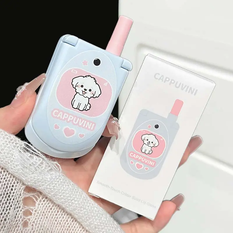 Touchscreen Cute Beast Solid Lip Balm Dual Color Long-Lasting Moisturizing Hydrating Lip Gloss Non-Flammable No Ca Prop 65 Warning Coconut Lip Care