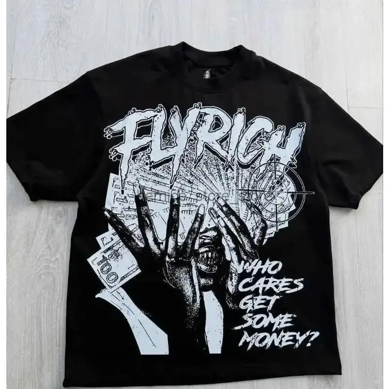 Men Clothing Unisex Y2k Harajuku Streetwear Men Fashion New Cartoon Print Design Shirt Retro Hip Hop Trend Oversized T-Shirt Y2k