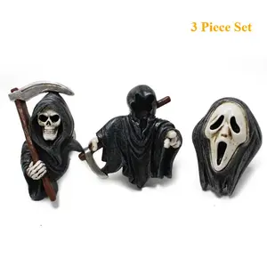 Cool Skull Car Air Purifier Vent Clip, Ghost Skull Car Decoration, 3-Piece Set, Car Accessory, Car Interior Accessories