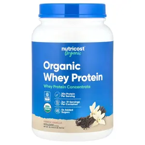 Nutricost Organic Whey Protein, French Vanilla, 2 lb (907 g)