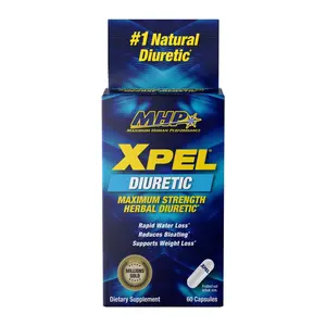 MHP Xpel – All-Natural Herbal Diuretic with Vitamin B6, Potassium & Dandelion Root, 80 Caps